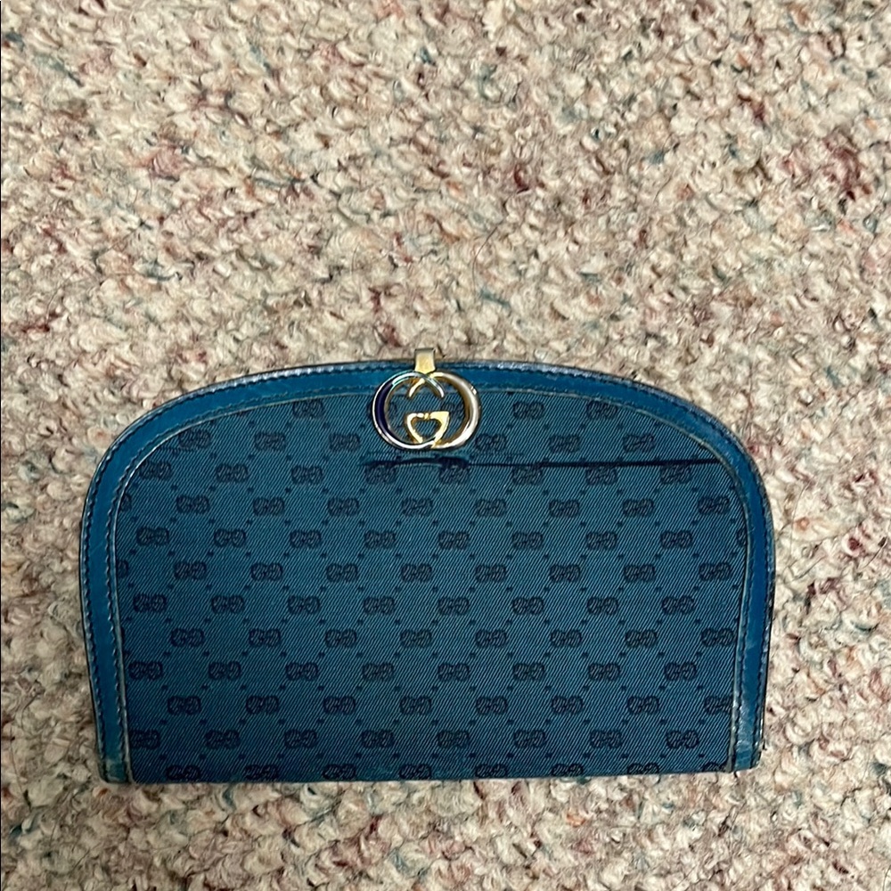 Gucci - vintage Blue Monogram Women's wallet